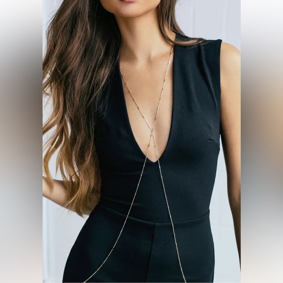 Lulus Jewelry - Gold Chain Body Harness